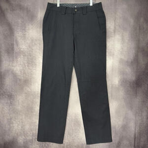 Lululemon Work To Play Pants Men Size 32 Pinstripe Chino Flat Front Flap Pockets